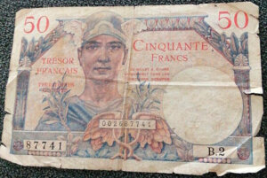 50 francs Trésor Français type 1947