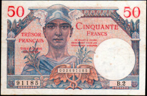 50 francs Trésor Français type 1947