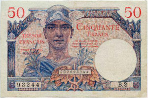 50 francs Trésor Français type 1947