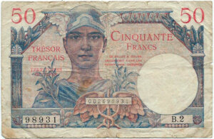 50 francs Trésor Français type 1947