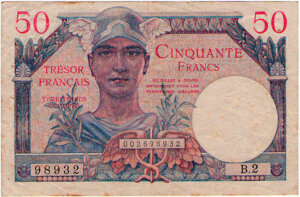 50 francs Trésor Français type 1947