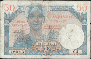 50 francs Trésor Français type 1947