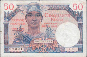 50 francs Trésor Français type 1947