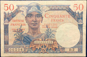 50 francs Trésor Français type 1947