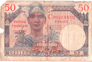 50 francs Trésor Français type 1947