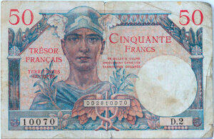 50 francs Trésor Français type 1947