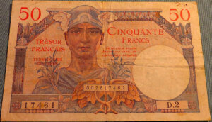 50 francs Trésor Français type 1947