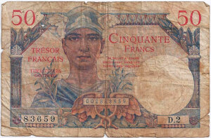 50 francs Trésor Français type 1947