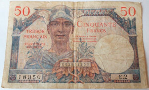 50 francs Trésor Français type 1947