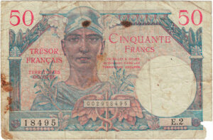 50 francs Trésor Français type 1947