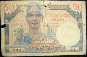 50 francs Trésor Français type 1947