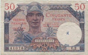 50 francs Trésor Français type 1947