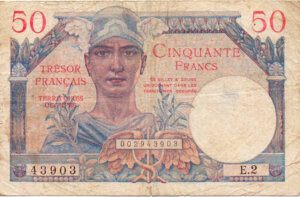 50 francs Trésor Français type 1947