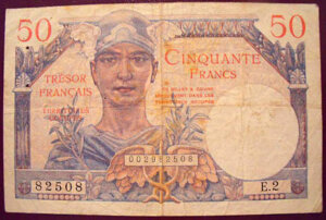 50 francs Trésor Français type 1947