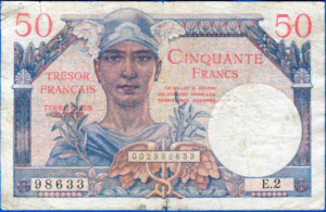 50 francs Trésor Français type 1947