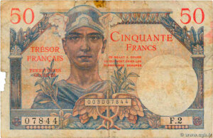 50 francs Trésor Français type 1947