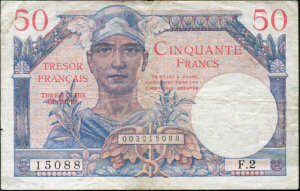 50 francs Trésor Français type 1947