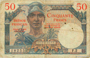 50 francs Trésor Français type 1947