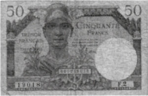 50 francs Trésor Français type 1947