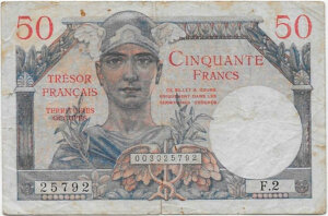 50 francs Trésor Français type 1947