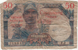 50 francs Trésor Français type 1947