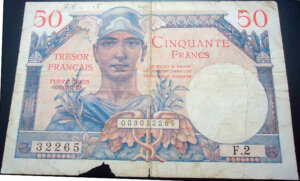 50 francs Trésor Français type 1947