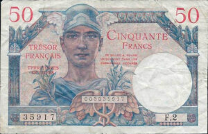 50 francs Trésor Français type 1947