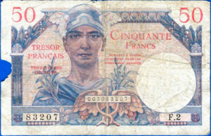 50 francs Trésor Français type 1947