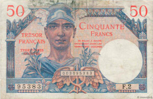 50 francs Trésor Français type 1947