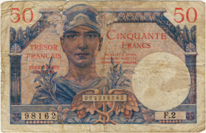 50 francs Trésor Français type 1947