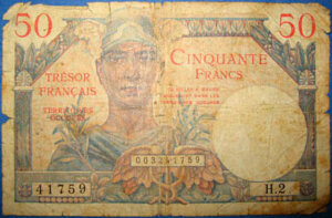 50 francs Trésor Français type 1947