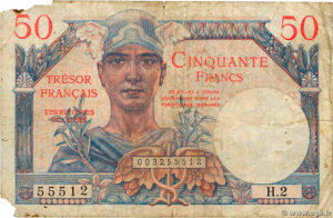 50 francs Trésor Français type 1947