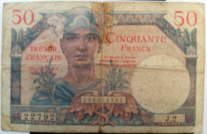 50 francs Trésor Français type 1947