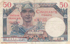 50 francs Trésor Français type 1947