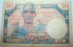 50 francs Trésor Français type 1947