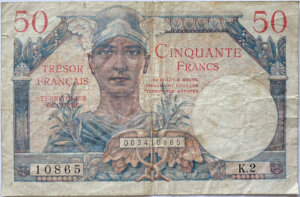 50 francs Trésor Français type 1947