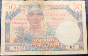 50 francs Trésor Français type 1947