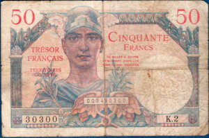 50 francs Trésor Français type 1947