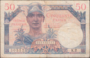 50 francs Trésor Français type 1947