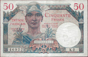 50 francs Trésor Français type 1947