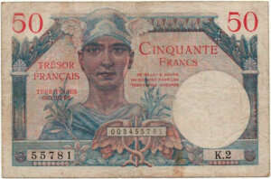 50 francs Trésor Français type 1947