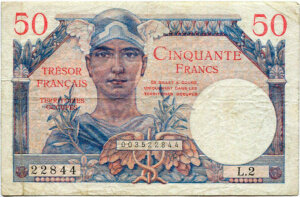 50 francs Trésor Français type 1947