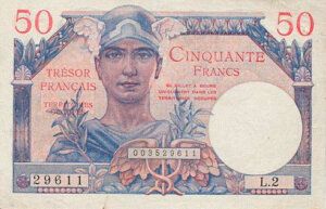 50 francs Trésor Français type 1947