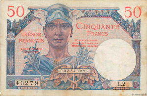 50 francs Trésor Français type 1947