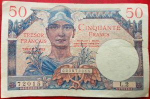 50 francs Trésor Français type 1947