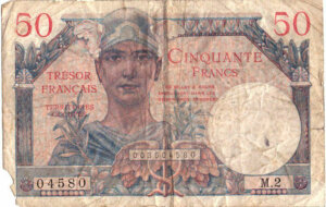 50 francs Trésor Français type 1947