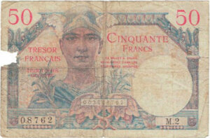 50 francs Trésor Français type 1947