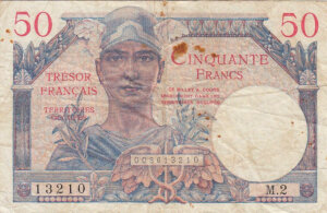 50 francs Trésor Français type 1947