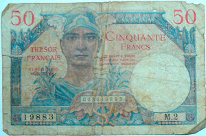 50 francs Trésor Français type 1947