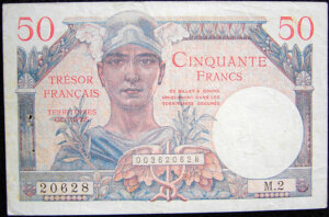 50 francs Trésor Français type 1947